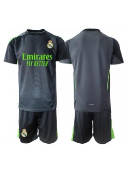 Billige Real Madrid Keeper Tredjedraktsett Barn 2025-26 Kortermet (+ Korte bukser)